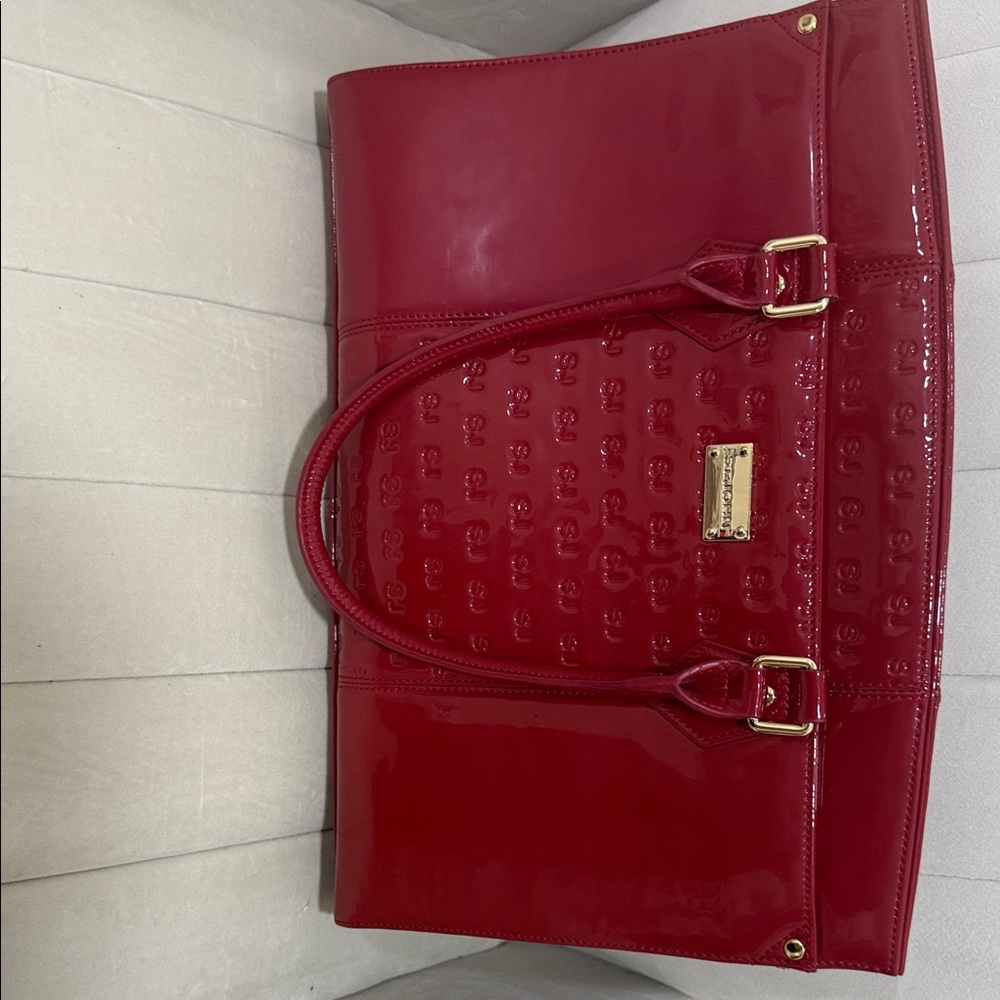St. John Red Patent Leather Bag